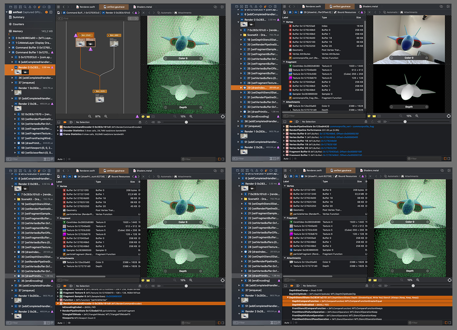 GPU Frame Debugger in Xcode