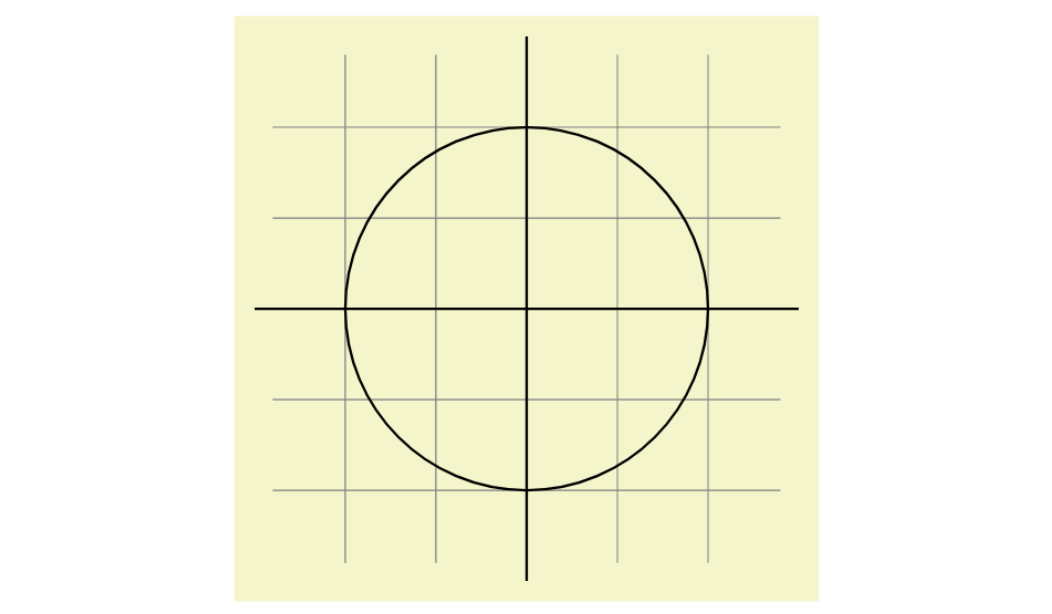 Grid and circle graphic